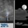 Tonight: A slight chance of showers and thunderstorms before 11pm. Partly cloudy. Low around 53, with temperatures rising to around 56 overnight. North northwest wind 0 to 8 mph. Chance of precipitation is 20%. Tonight: Slight Chance Showers And Thunderstorms then Partly Cloudy