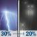 Tonight: A chance of showers and thunderstorms before 7pm, then a slight chance of showers and thunderstorms between 7pm and 9pm, then a chance of showers and thunderstorms between 9pm and 11pm, then a chance of rain between 11pm and 5am. Mostly cloudy. Low around 52, with temperatures rising to around 55 overnight. Southwest wind 1 to 7 mph. Chance of precipitation is 30%. Tonight: Chance Showers And Thunderstorms then Chance Light Rain