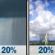 Tuesday: A slight chance of rain showers between 11am and 2pm, then a slight chance of showers and thunderstorms. Mostly sunny. High near 89, with temperatures falling to around 85 in the afternoon. South wind 1 to 12 mph. Chance of precipitation is 20%. New rainfall amounts less than a tenth of an inch possible. Tuesday: Slight Chance Rain Showers then Slight Chance Showers And Thunderstorms
