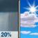 Today: Slight Chance Rain Showers then Mostly Sunny