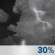 Tonight: A chance of showers and thunderstorms before 3am, then a chance of showers and thunderstorms between 3am and 5am, then a slight chance of showers and thunderstorms. Mostly cloudy. Low around 52, with temperatures rising to around 54 overnight. West southwest wind 2 to 6 mph. Chance of precipitation is 30%. Tonight: Chance Showers And Thunderstorms